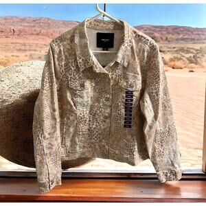 NWT Nine West Jeans‎ Women's Size XXL Exotic Leopard Print Sarah Jacket